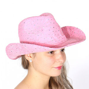 Sequin decorated cowboy hat